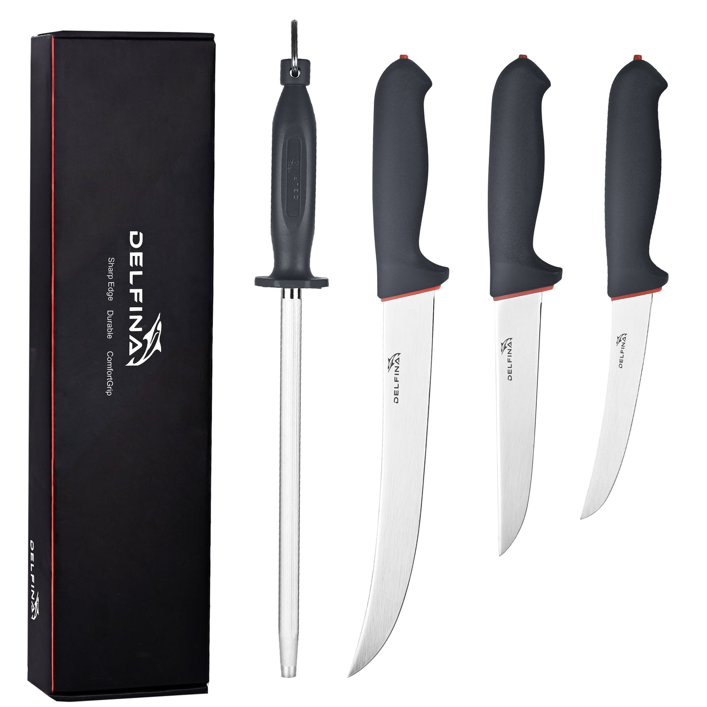 4 Pcs Butcher Knife Set