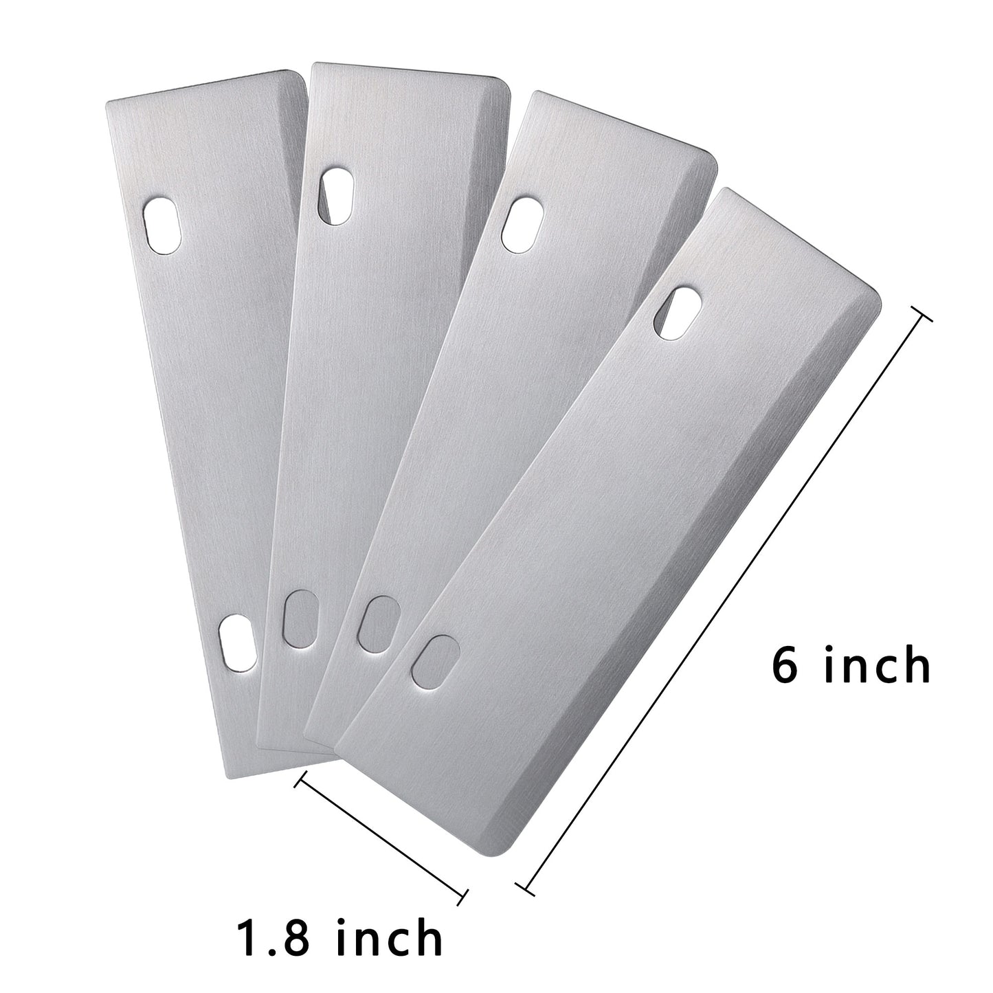 4 Pcs Grill Scraper Blade Replacement