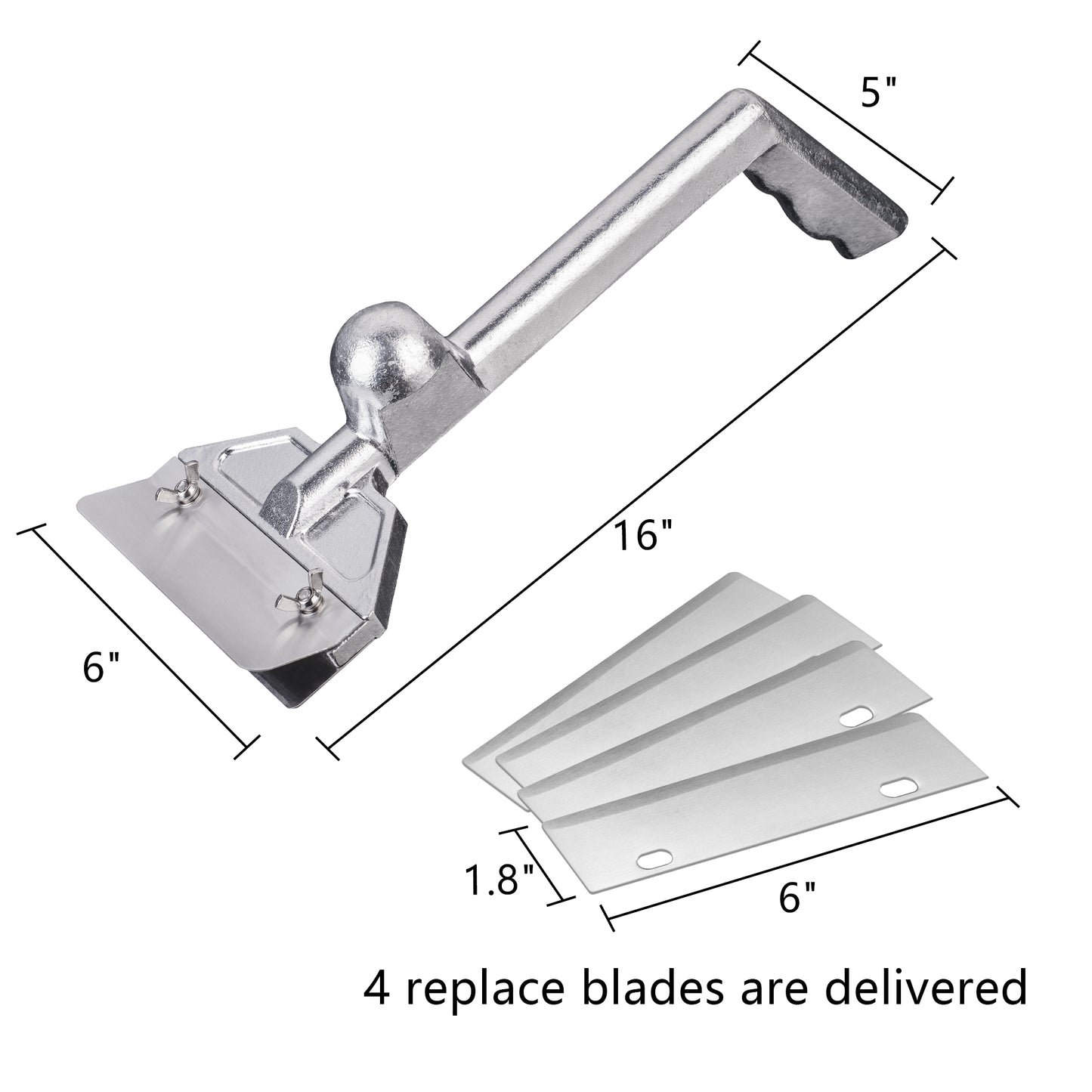 Grill Scraper W/ 5 Blades