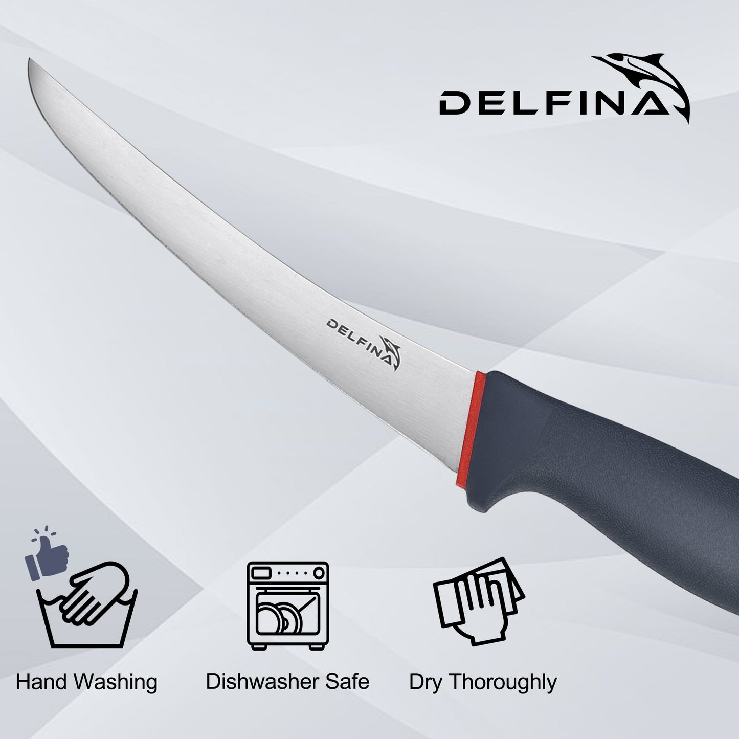 Semi-Flexible Curved Boning Knife 6 inch