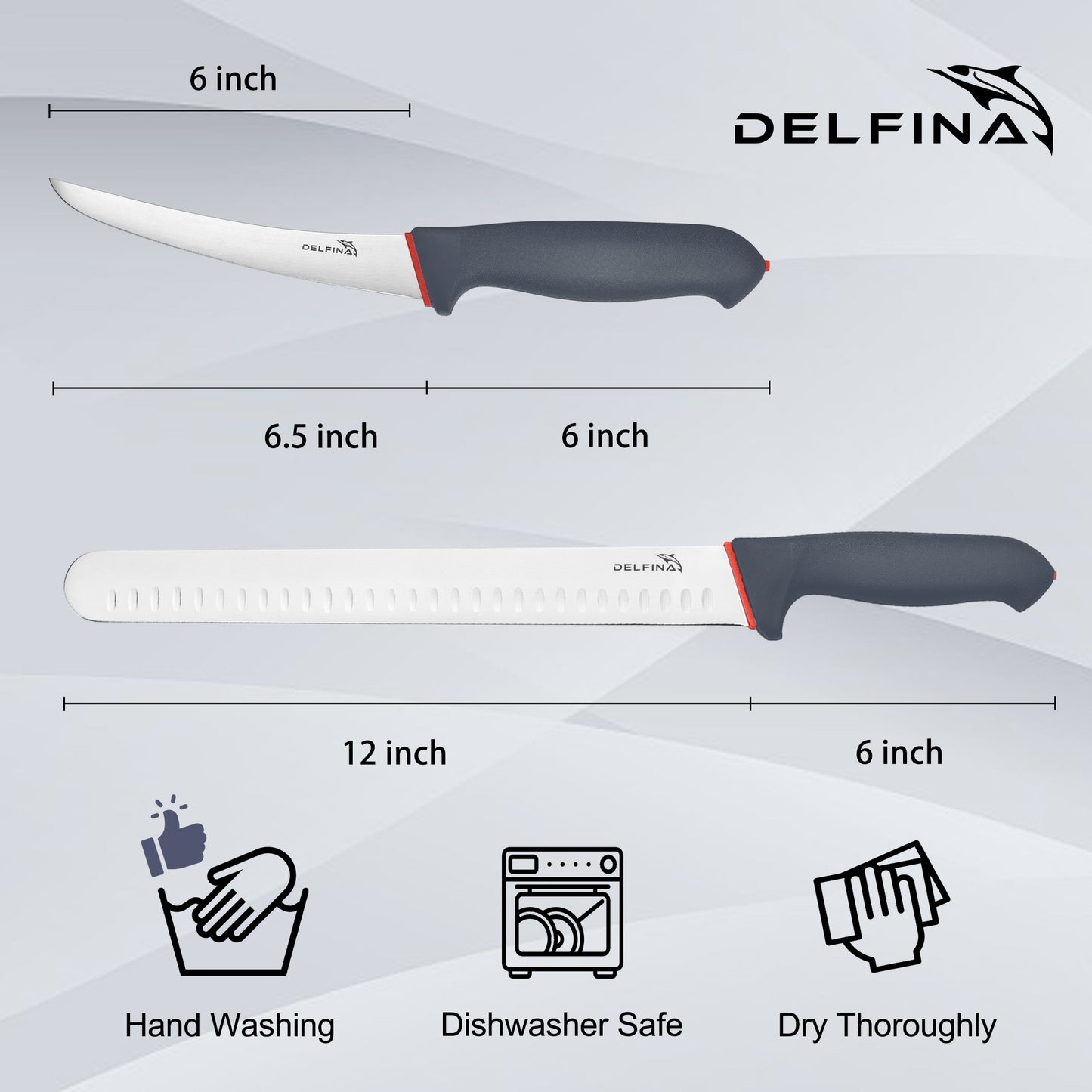 2 Pcs BBQ Knife Set (Slicing & Boning Knife)